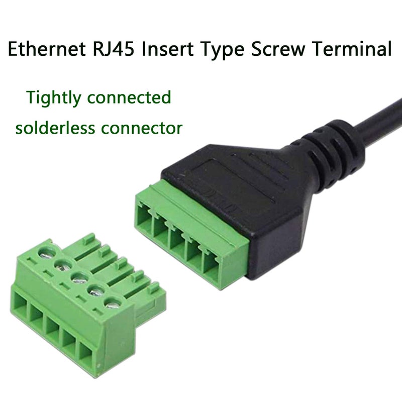 XMSJSIY RJ45 8P8C Female to 8 Pin Screw Terminal Adaptor, Cat5/6/7 Ethernet Extender, CCTV DVR Network Signal Extension - Image 4